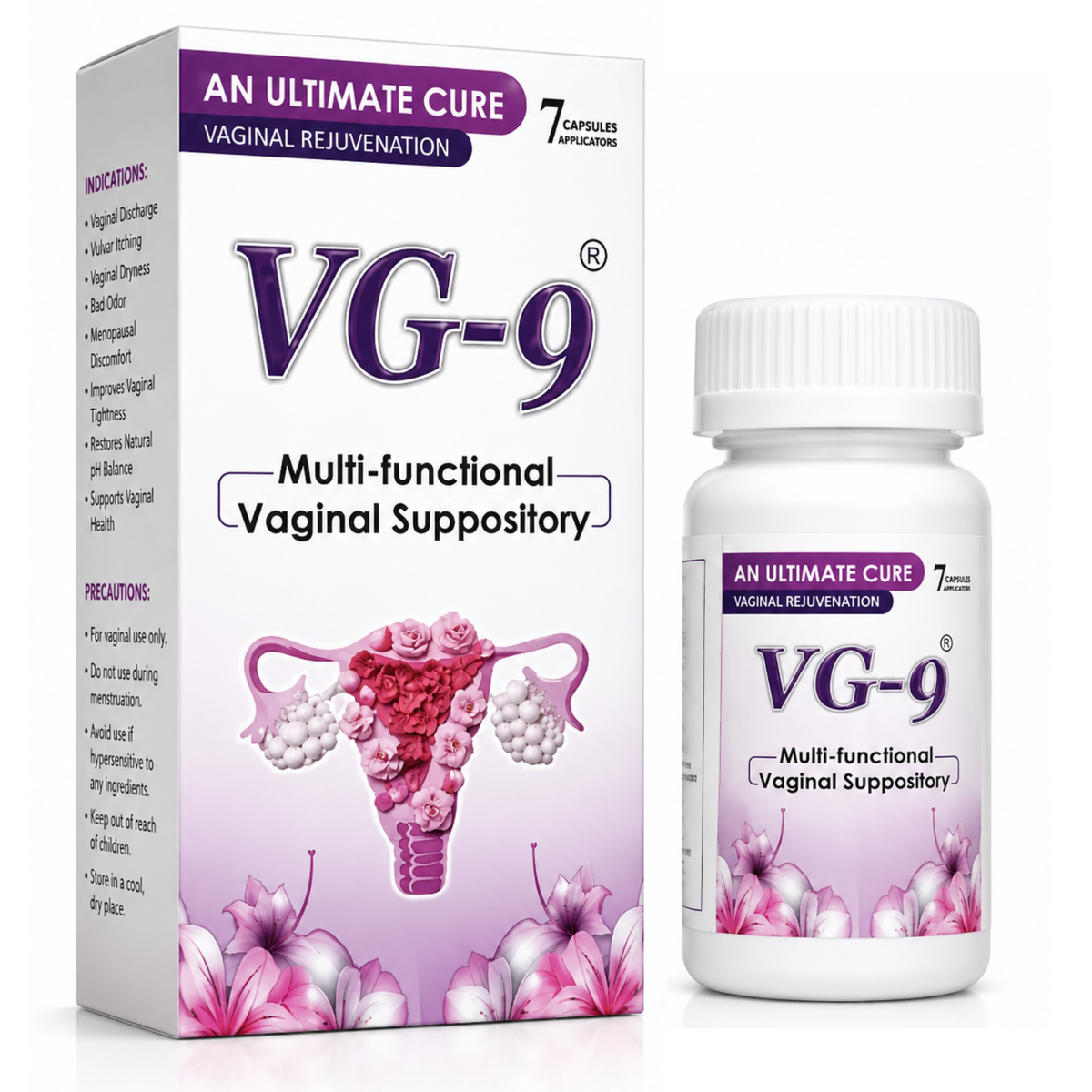 VG-9 Multi-Functional Vaginal Suppository (7 Capsules)