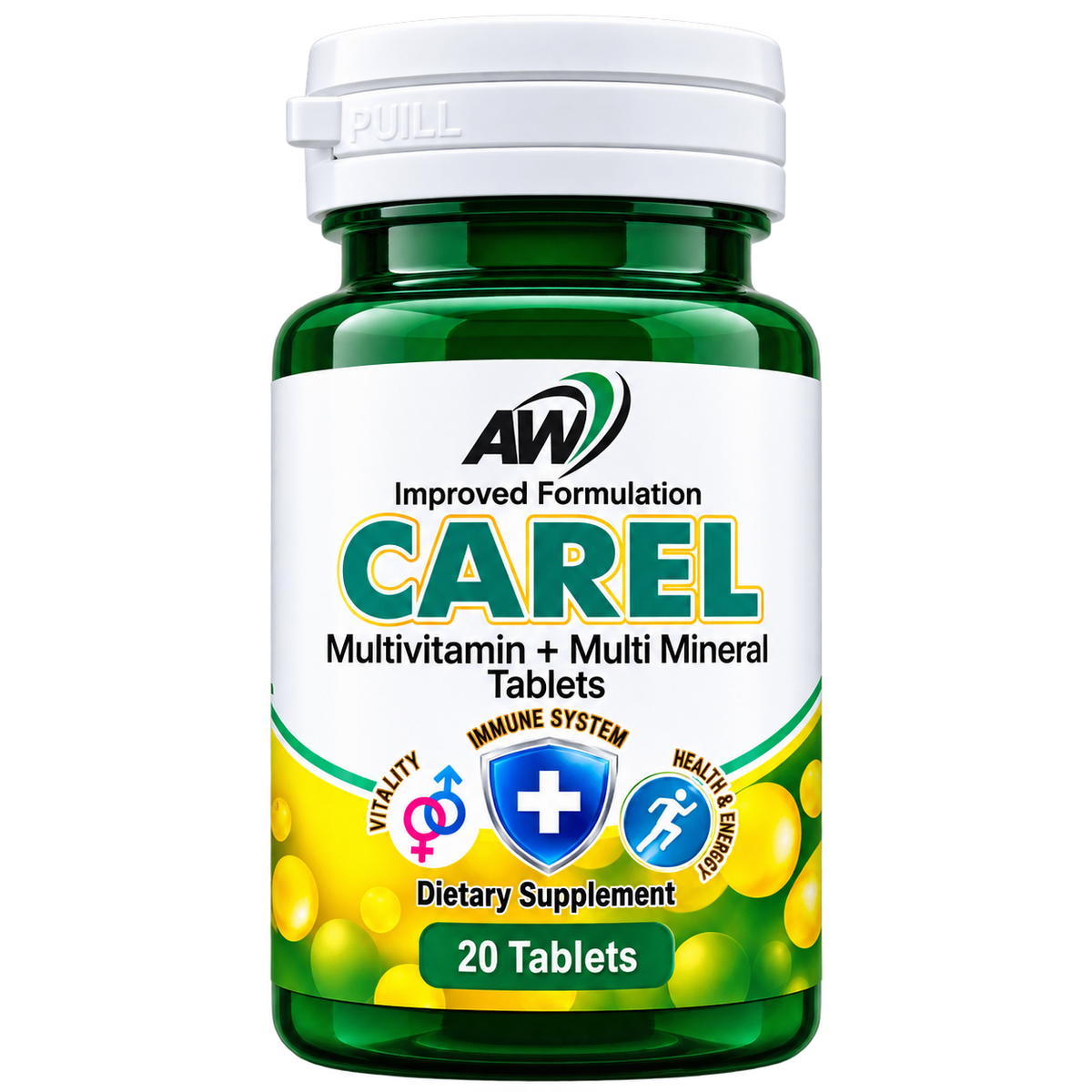 CAREL Multivitamin + Multi Mineral Tablets – Daily Nutritional Support
